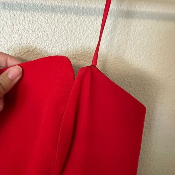 Jill Jill Stuart Kerra Red Strapless Wide Leg Jumpsuit - Picture 6 of 11